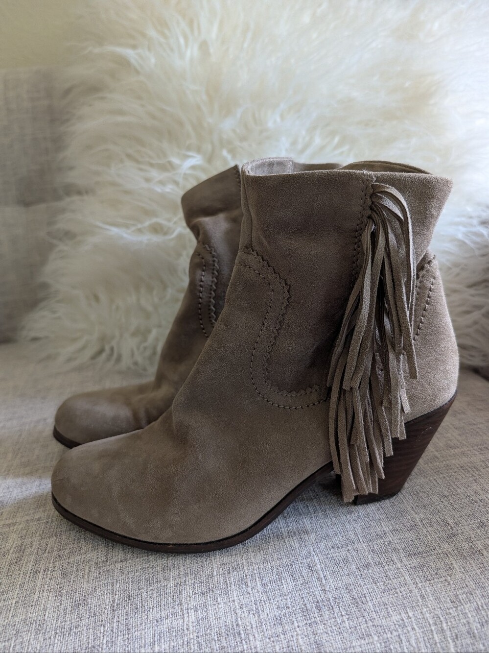 Sam Edelman Louie Fringe Ankle Booties